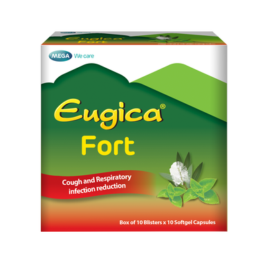 Thuốc Eugica Fort DHG hỗ trợ điều trị ho, đau họng, sổ mũi