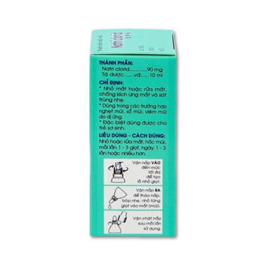 Thuốc nhỏ mắt, mũi Natri Clorid 0,9% Traphaco