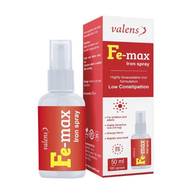 Fe Max Iron Spray - Bổ sung sắt hữu cơ dạng xịt cho trẻ từ 1 tuổi