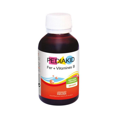 Siro Pediakid Fer + Vitamines B giúp bổ sung thảo mộc, Vitamin, khoảng chất (125ml)