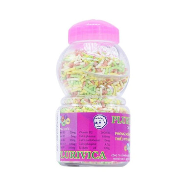 Cốm Plurivica NadyPhar phòng ngừa, điều trị thiếu vitamin và canxi (80g)