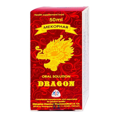 Dung dịch uống Con Rồng Mekophar hỗ trợ tăng cường sức khỏe đường ruột (50ml)
