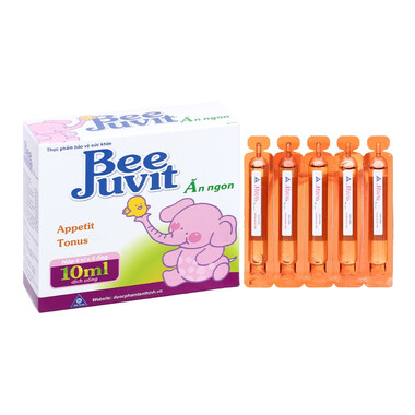 Dung dịch uống Bee Juvit hỗ trợ tăng cường tiêu hóa, ăn ngon miệng (20 ống)