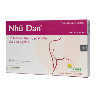Viên uống Nhũ Đan Lohha hỗ trợ làm chậm sự phát triển của u xơ tuyến vú (2 vỉ x 10 viên)