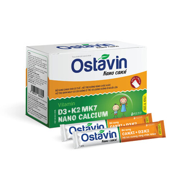 Thực phẩm bảo vệ sức khỏe Ostavin Nano Canxi - Hộp 20 gói