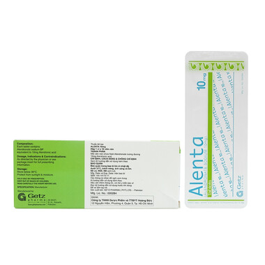 Thuốc Alenta 10mg điều trị loãng xương (1 vỉ x 10 viên)