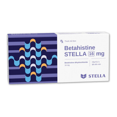 Thuốc Betahistine Stella 16mg điều trị hội chứng Meniere (10 vỉ x 10 viên)