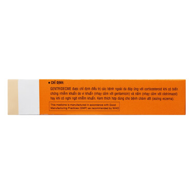 Thuốc bôi da Gentridecme Cream điều trị nhiễm trùng da, nấm da (10g)