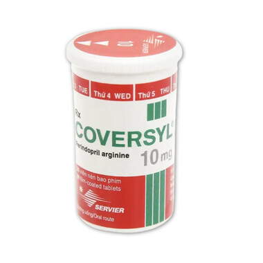 Thuốc Coversyl 10mg Servier điều trị tăng huyết áp (30 viên)
