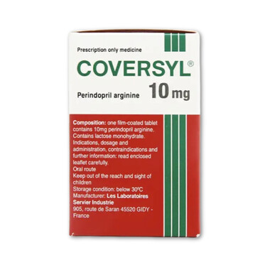 Thuốc Coversyl 10mg Servier điều trị tăng huyết áp (30 viên)
