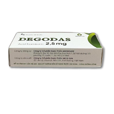 Thuốc Degodas 2.5mg điều trị loãng xương ( 3 vỉ x 10 viên)