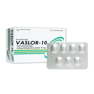 Thuốc điều trị mỡ máu Vaslor-10