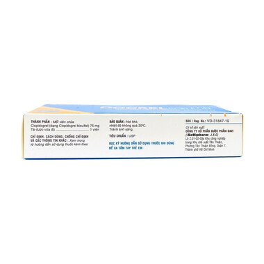 Thuốc Dogrel SaVi giảm nguy cơ tai biến tim mạch (3 vỉ x 10 viên)