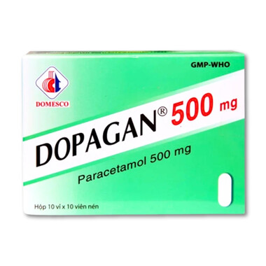 Thuốc Dopagan 500mg Domesco giảm đau và hạ sốt (100 viên)