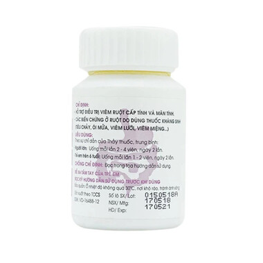 Thuốc Enteric Nadyphar hỗ trợ điều trị viêm ruột cấp tính và mãn tính (100 viên)