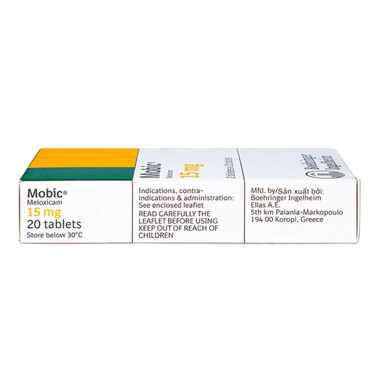 Thuốc Mobic 15mg Boehringer điều trị viêm xương khớp (10 vỉ x 2 viên)