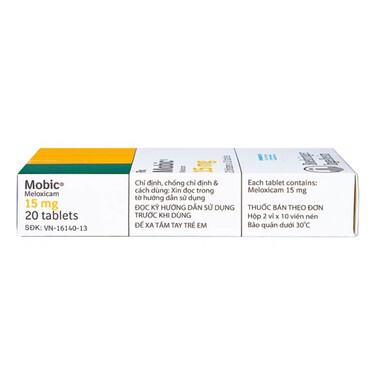 Thuốc Mobic 15mg Boehringer điều trị viêm xương khớp (10 vỉ x 2 viên)