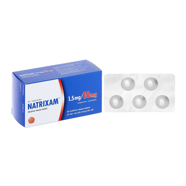 Thuốc Natrixam 1.5mg/10mg điều trị tăng huyết áp (6 vỉ x 5 viên)