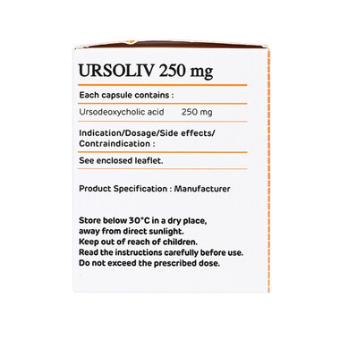Thuốc Ursoliv 250 Mega We care điều trị làm tan sỏi mật (5 vỉ x 10 viên)