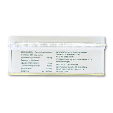 Thuốc Vivace Pymepharco chống oxy hóa và bổ sung Vitamin cho cơ thể (10 vỉ x 10 viên)