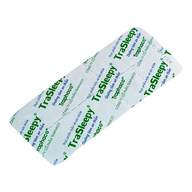 Viên uống TraSleepy Traphaco dưỡng tâm an thần, hỗ trợ gây ngủ, giúp ngủ ngon (2 vỉ x 10 viên)