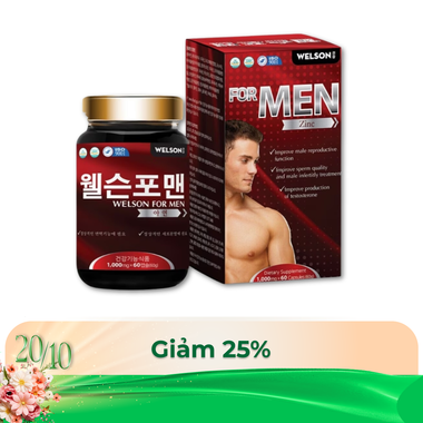 Thực phẩm bảo vệ sức khỏe Welson For Men (60 viên)