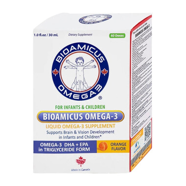 Thực phẩm bảo vệ sức khỏe Bioamicus Omega-3 hỗ trợ tốt cho mắt và não (30ml)