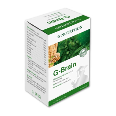 Cốm Trí Não G-Brain 3g Grand Nutrition bổ sung DHA và các vitamin hỗ trợ phát triển não bộ cho trẻ (30 gói)