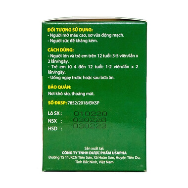 Dầu Tỏi Tuệ Linh hỗ trợ giảm mỡ máu, giảm nguy cơ xơ vữa động mạch vành (100 viên)
