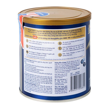 Sữa bột Ensure Gold StrengthPro Abbott hương vani tăng cường sức khỏe khối cơ, tăng miễn dịch (380g)