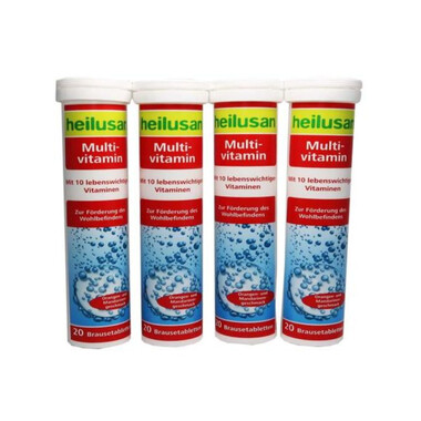 Viên sủi hỗ trợ cung cấp các vitamin thiết yếu Heilusan Multi - Vitamin (Hộp 20 viên)