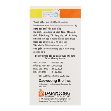 Hỗn dịch uống Grafort 3g