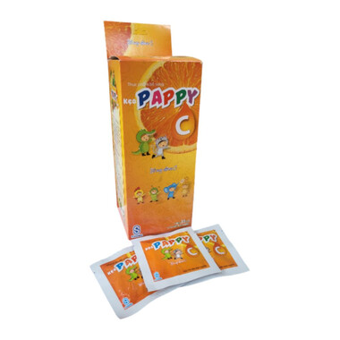 Kẹo Pappy C Bổ sung vitamin C an toàn hiệu quả (Hộp 35 gói)