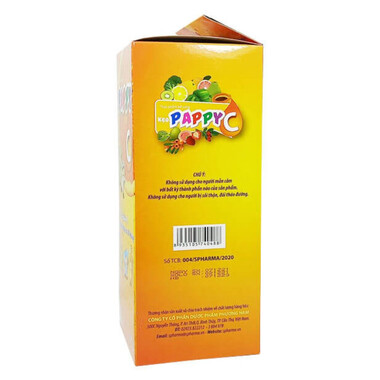 Kẹo Pappy C Bổ sung vitamin C an toàn hiệu quả (Hộp 35 gói)