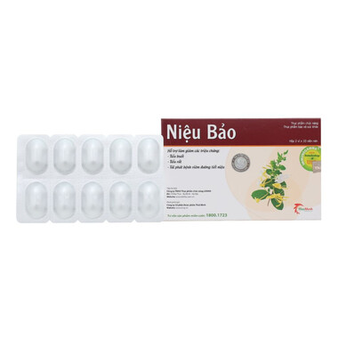 Viên uống Niệu Bảo tăng cường giải độc, lợi tiểu (2 vỉ x 10 viên)