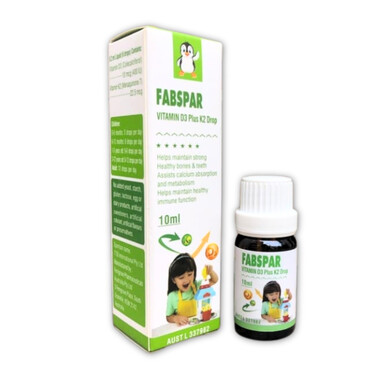 Siro Fabspar Vitamin D3 Plus K2 Drop (10ml)