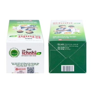 Siro Ích nhi 3+ Nam Dược giúp giảm ho, đờm, sổ mũi (90ml)