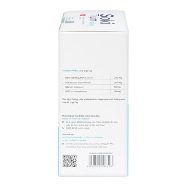 Bột hòa tan Soki Tium Baby hỗ trợ giúp ngủ ngon, tăng cường tiêu hóa (12 gói x 3g)