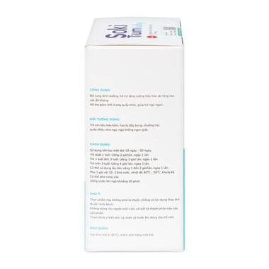 Bột hòa tan Soki Tium Baby hỗ trợ giúp ngủ ngon, tăng cường tiêu hóa (12 gói x 3g)