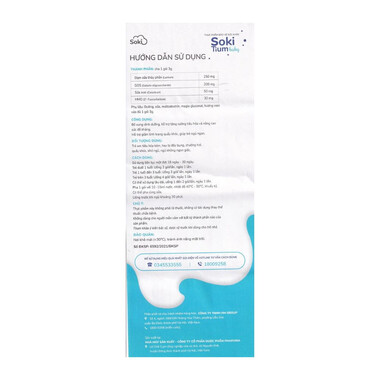 Bột hòa tan Soki Tium Baby hỗ trợ giúp ngủ ngon, tăng cường tiêu hóa (12 gói x 3g)