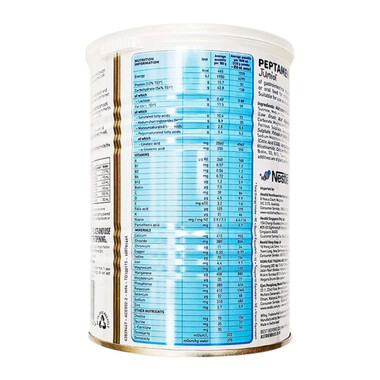 Sữa Peptamen Junior Nestlé bổ sung dinh dưỡng chuyên biệt cho bệnh nhi suy yếu trên 1 tuổi (400g)
