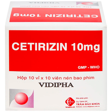 Thuốc Cetirizine 10mg