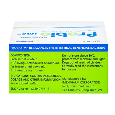 Thuốc cốm Probio IMP bổ sung vi khuẩn có ích ở ruột (14 gói x 1g)
