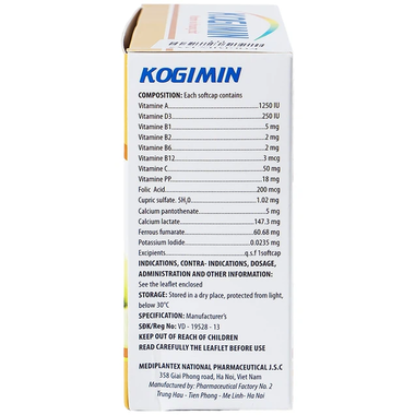 Viên nang mềm Kogimin Mediplantex
