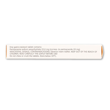 Viên nén Pantoloc 20mg Takeda điều trị trào ngược dạ dày thực quản (1 vỉ x 14 viên)
