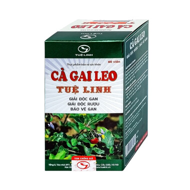 Viên uống Cà Gai Leo Tuệ Linh bảo vệ và phục hồi tế bào gan, giải độc gan (60 viên)
