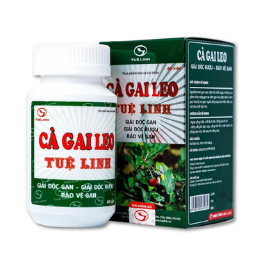 Viên uống Cà Gai Leo Tuệ Linh bảo vệ và phục hồi tế bào gan, giải độc gan (60 viên)