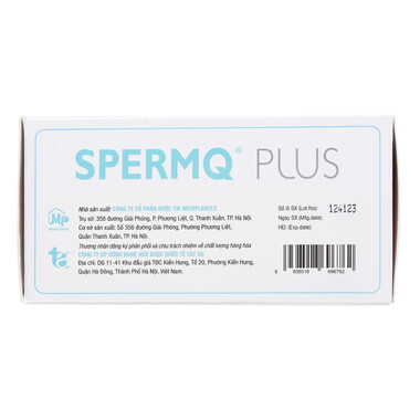 Viên uống SpermQ Plus bổ sung dưỡng chất, tăng cường sức khỏe sinh sản nam giới (60 viên)