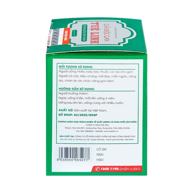 Viên uống Tuệ Linh hỗ trợ giải độc gan, bảo vệ gan (60 viên)