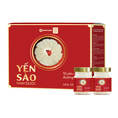 Yến sào Nam Dược - Tổ yến chưng đường phèn (Hộp 6 lọ)